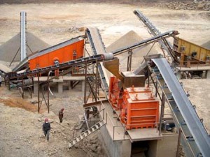 Basalt crushing line